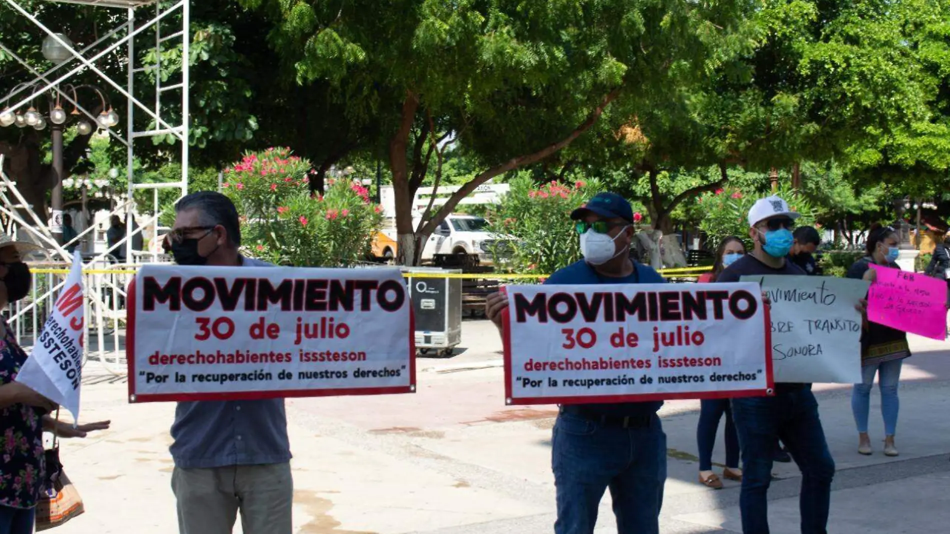 Activistas-manifestación